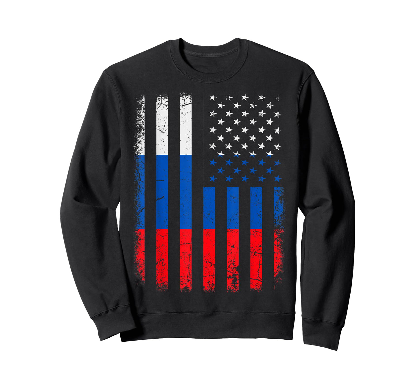 Russian American Flag Russia America Pride Heritage T-Shirt