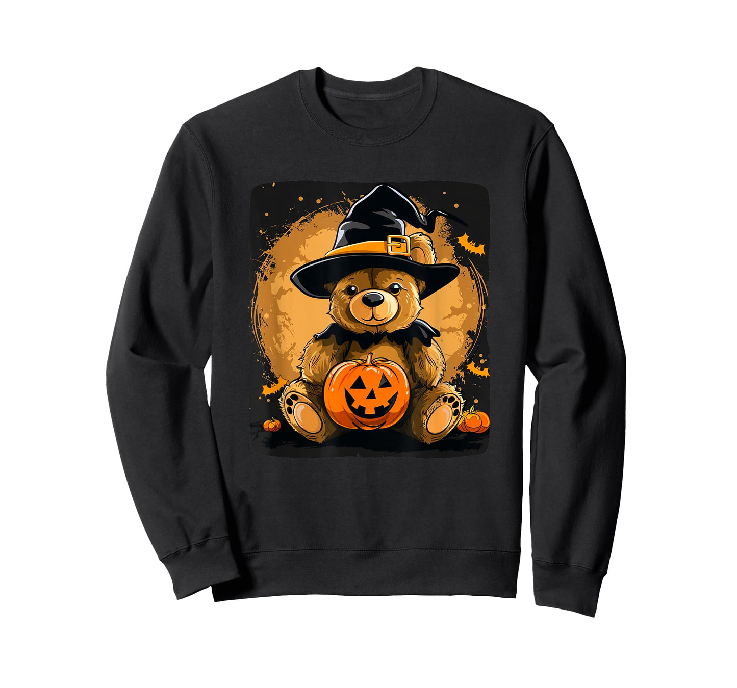 Halloween Pumpkin with funny Teddy Bear for Adults and Kids T-Shirt