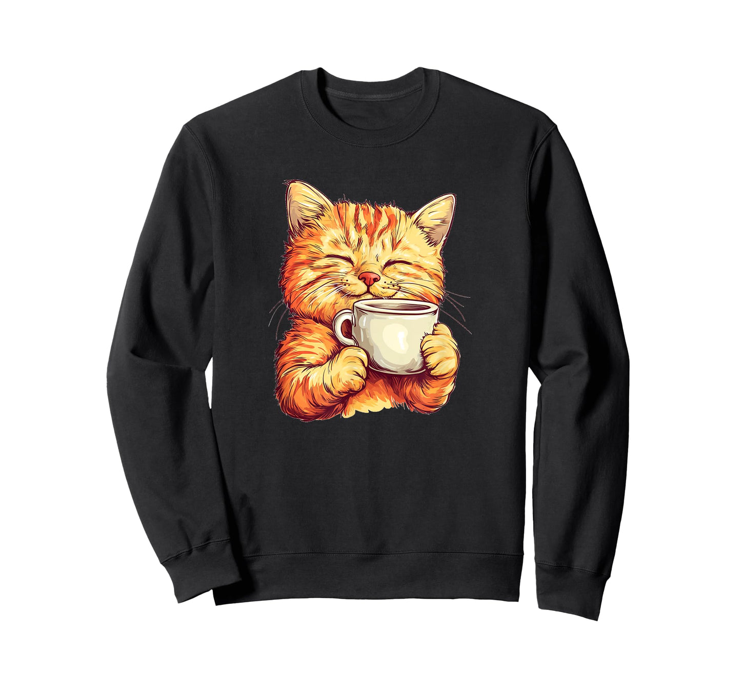 Funny Tea Cat Costume for Cups and Pets Lovers T-Shirt for Men Women Kids