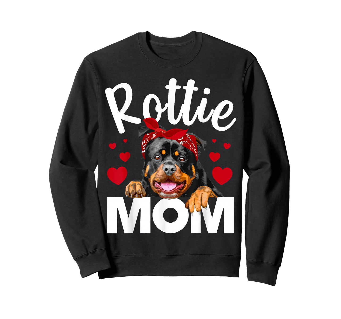 Cute Rottweiler Design For Women Mom Rottie Rottweiler Lover T-Shirt