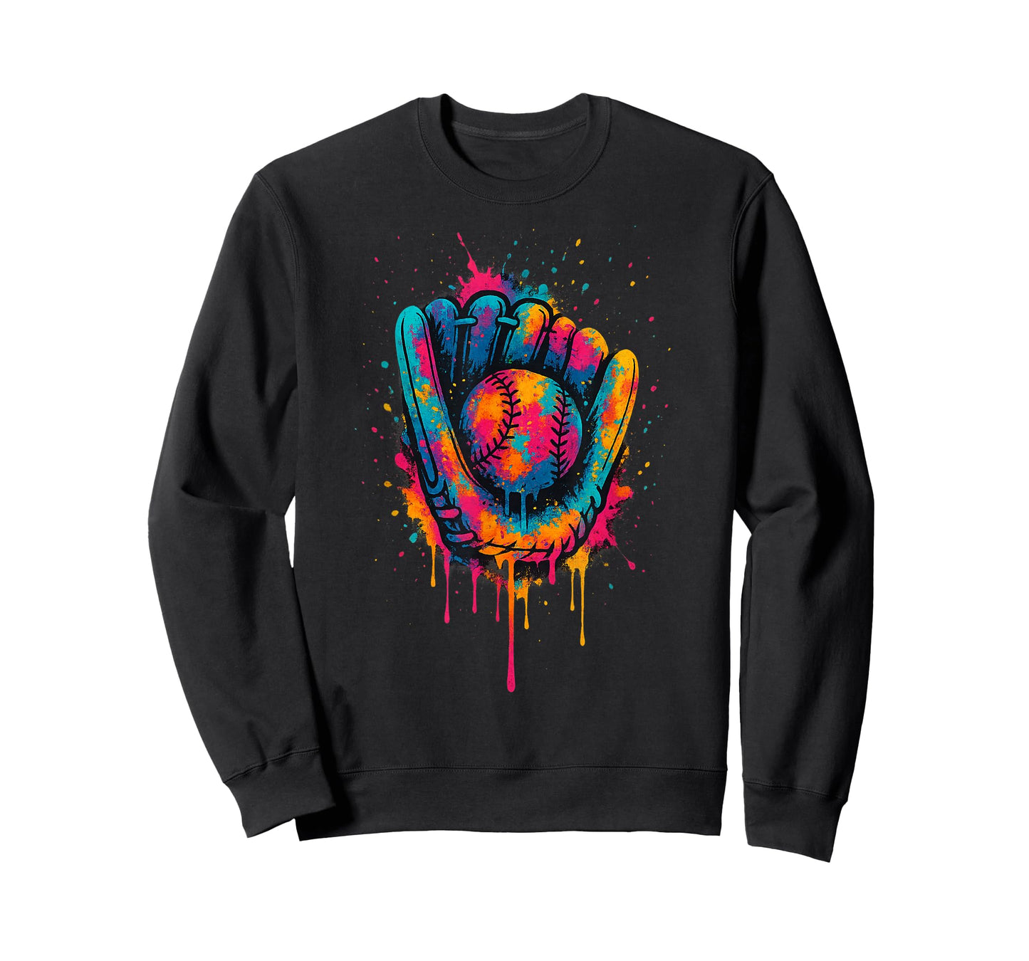 Colorful Splash Baseball Drip Glove for Youth & Boys T-Shirt