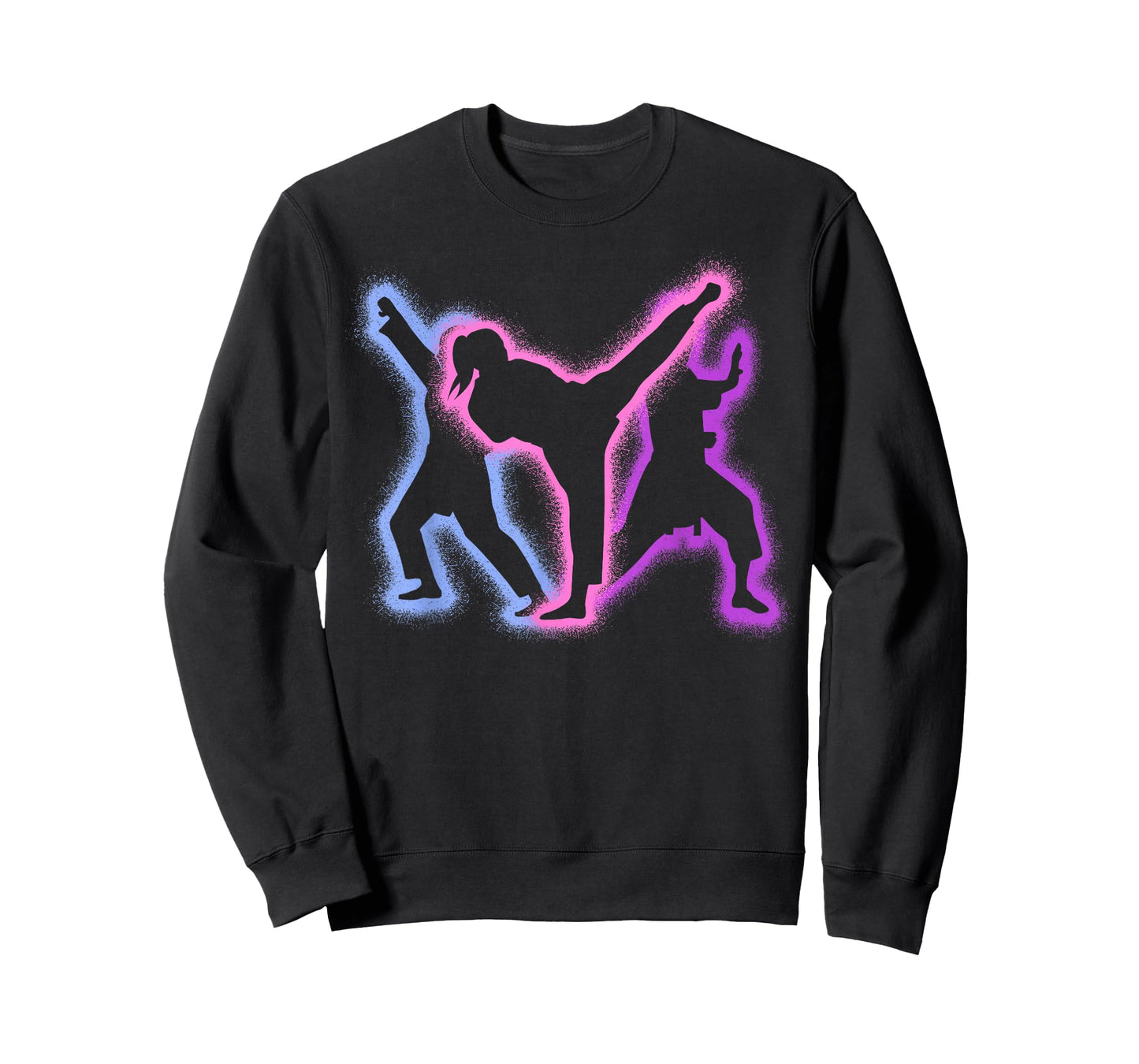 Karate Girl Martial Arts Silhouettes Women Girls Taekwondo T-Shirt