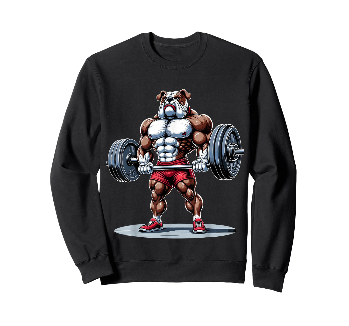 English Bulldog Muscular Gym Fitness Bodybuilding T-Shirt