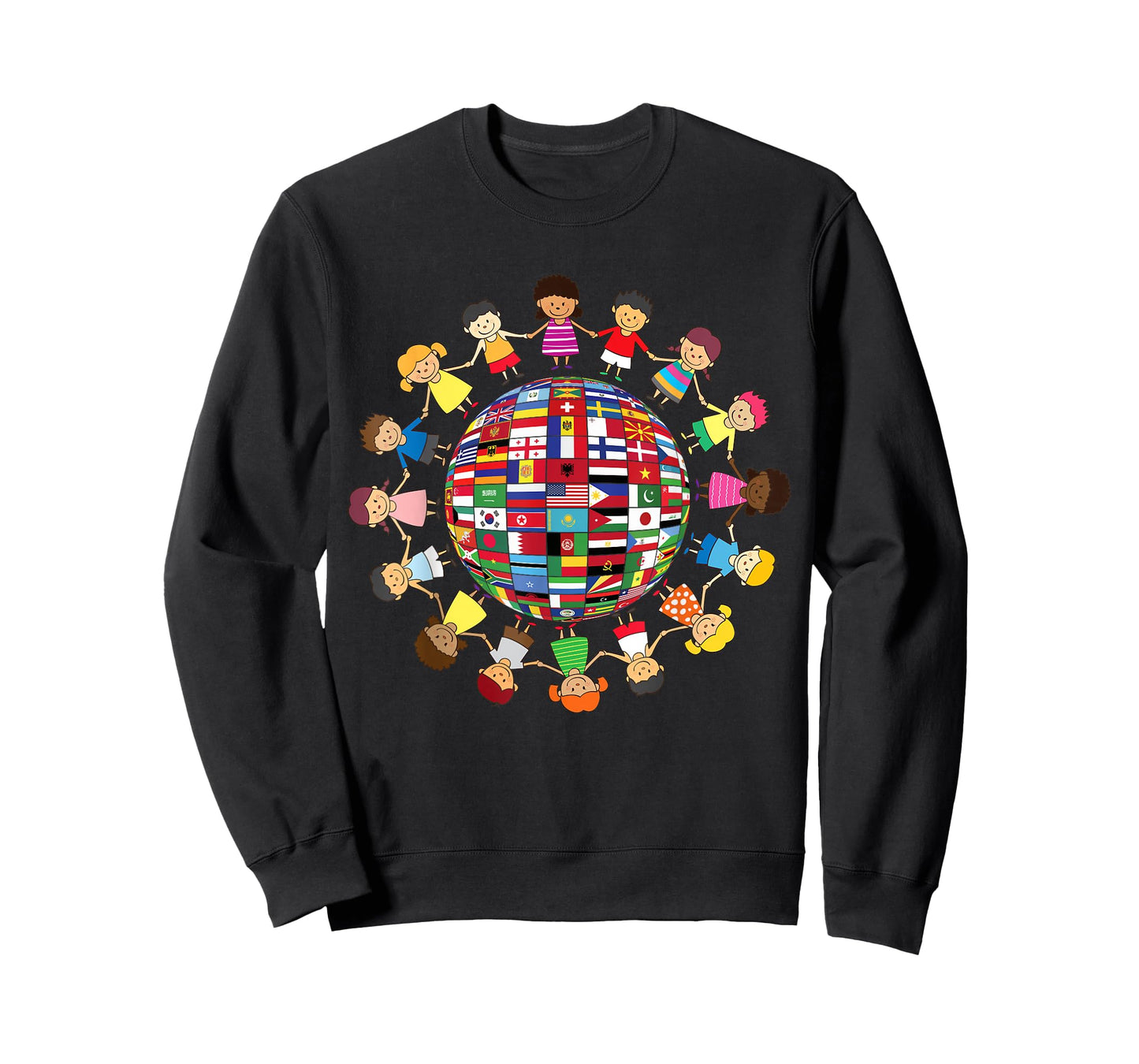 Flags of the World Cultural, Diversity Kids around the Globe T-Shirt
