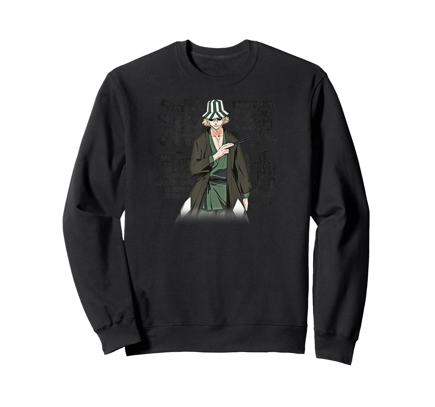 Bleach Kisuke Urahara Square Distressed Anime T-Shirt