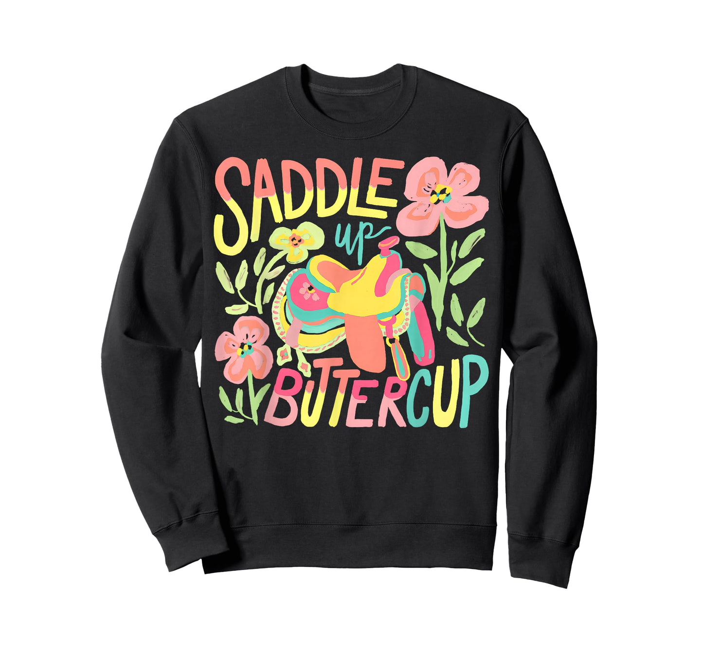 Saddle Up Buttercup Pastel Country Western Cowgirl Howdy T-Shirt