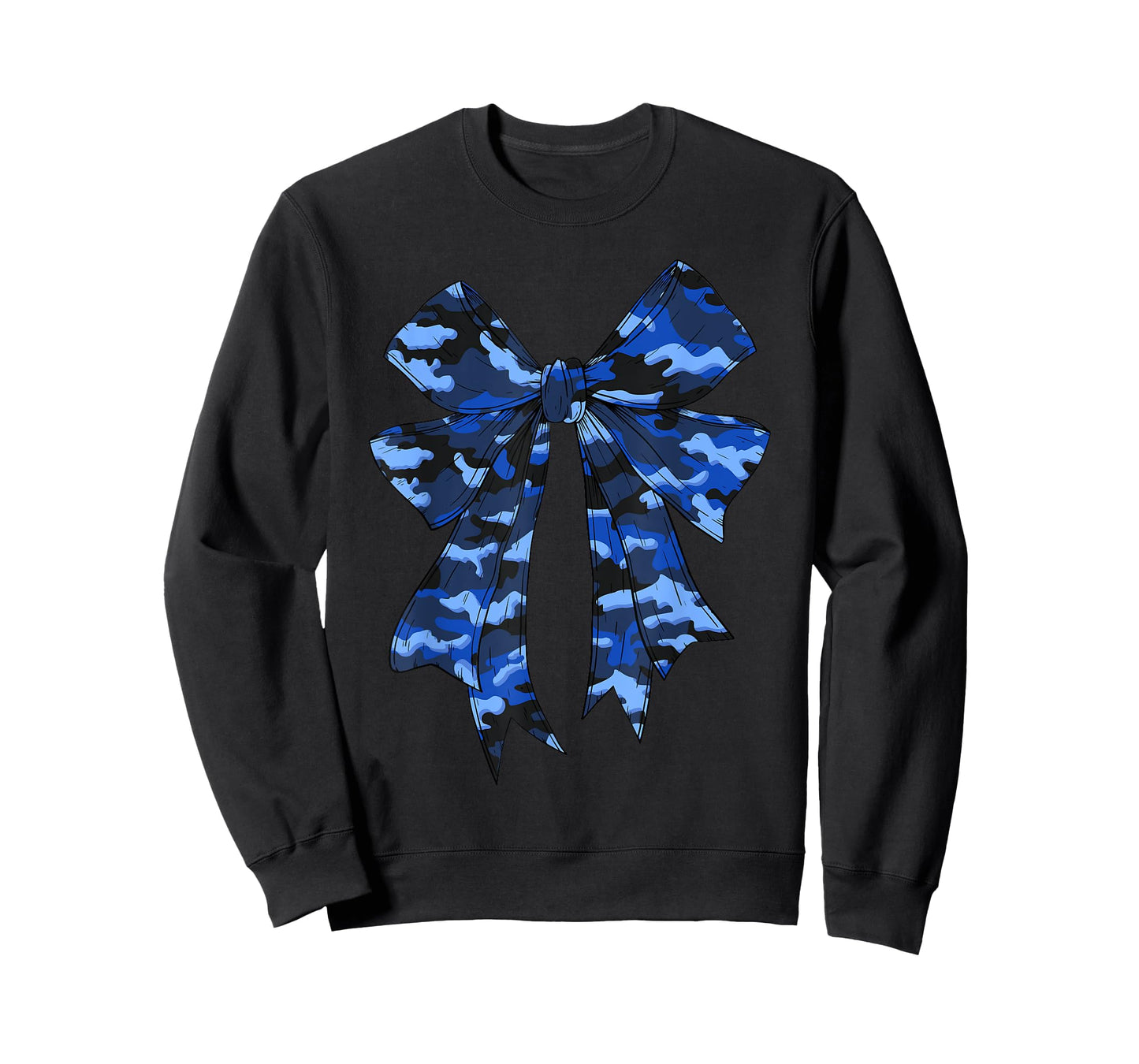 Blue Camouflage Camo Coquette Bow Hunting For Women Girls T-Shirt