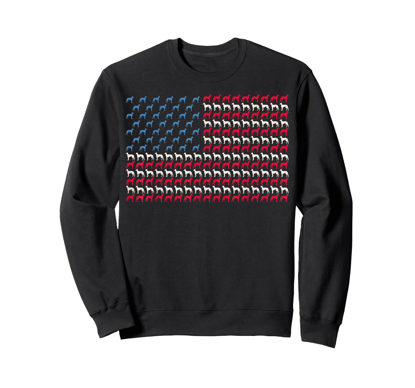 Greyhound American Flag Dog US 4th Of July Racer USA Gift Women Girls Kids Men T-Shirt