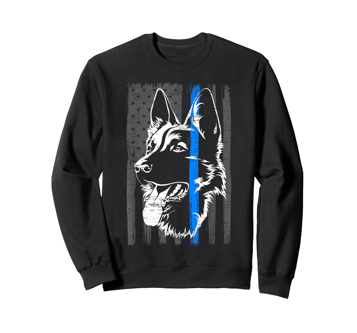 Thin Blue Line K9 Dog Law Enforcement Police Dog Policeman T-Shirt