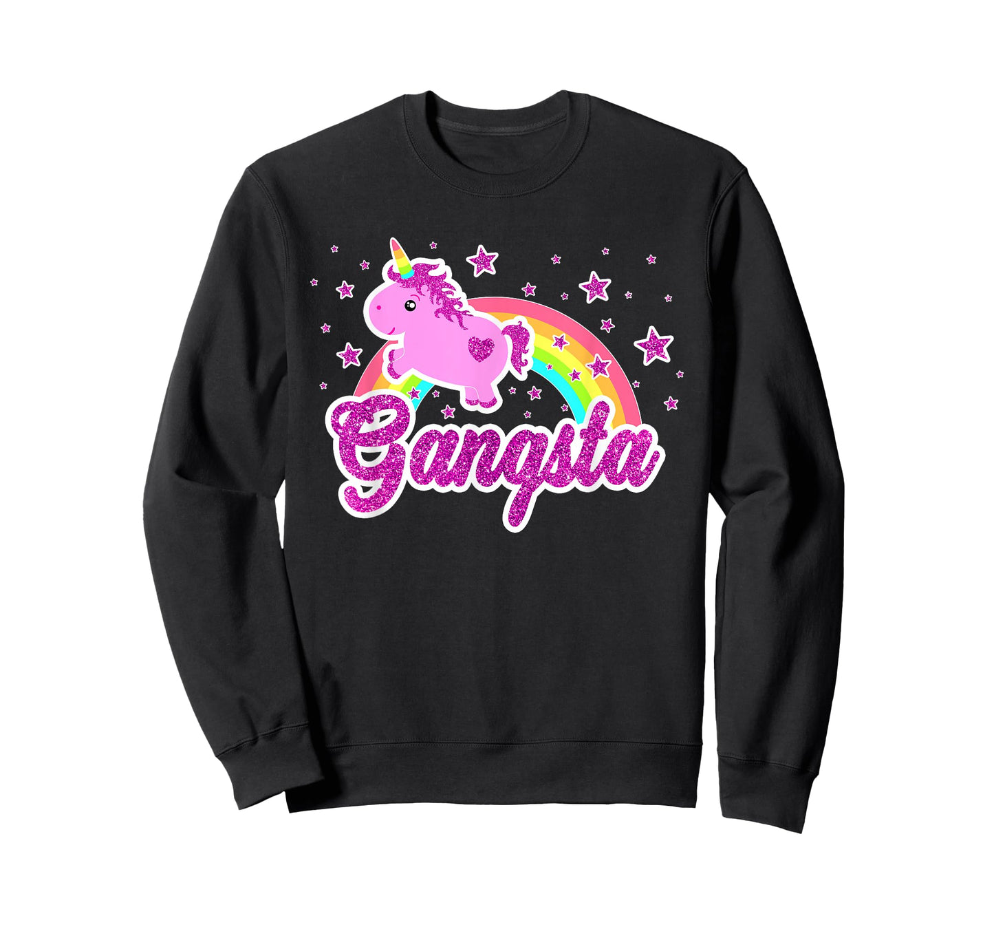 Funny Ironic Cool Unicorn Gangsta Music Tee Festival Shirt T-Shirt