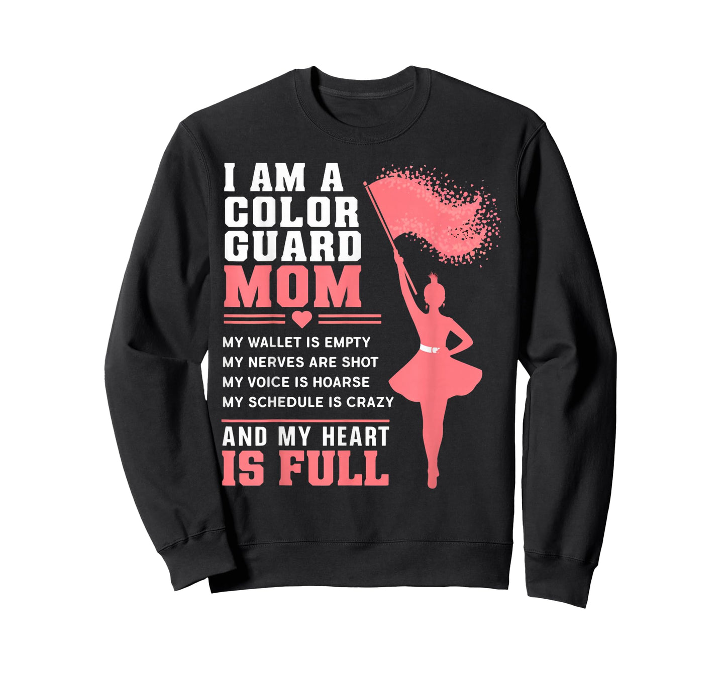 Colorguard Mom Marching Band Flag Twirling Colorguard T-Shirt