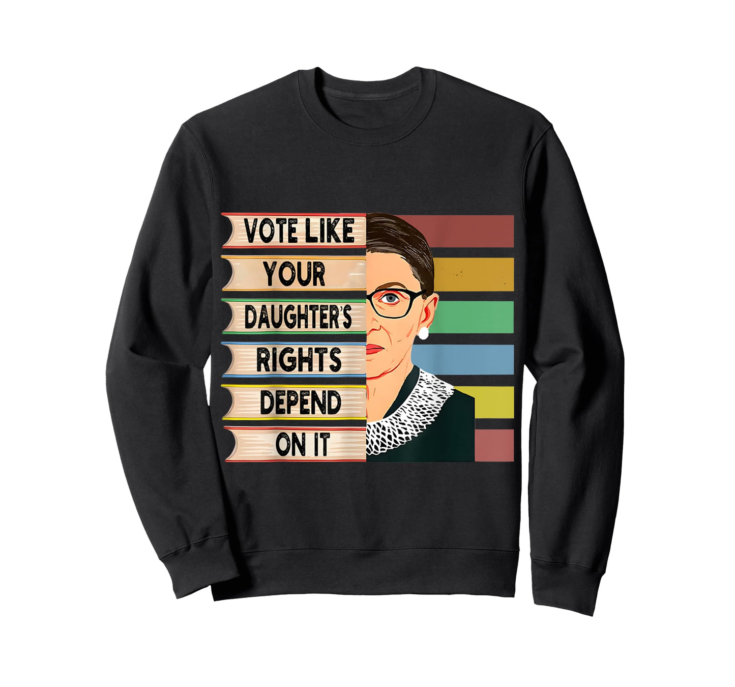 Feminist Ruth Bader Ginsburg RBG Quote Girl With Book Women T-Shirt