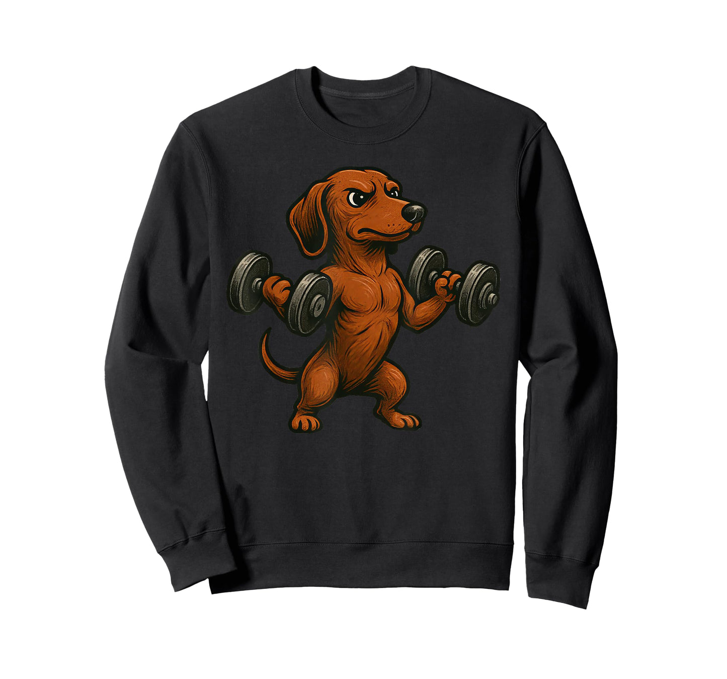 Dachshund Dog Powerlifting Weightlifting Gym Workout T-Shirt