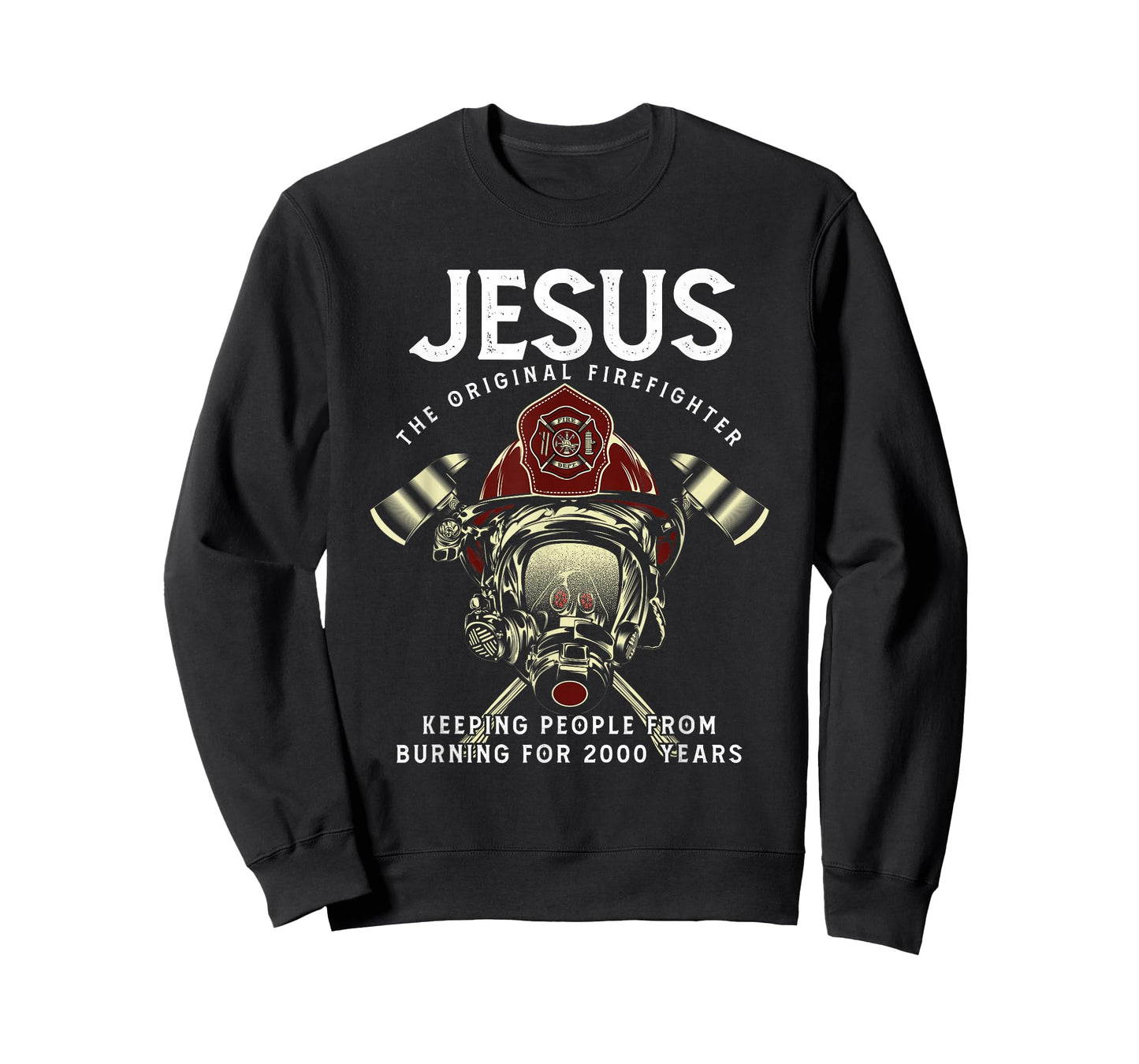 Jesus Firefighter Fire Department Fireman Firetruck Rescue T-Shirt