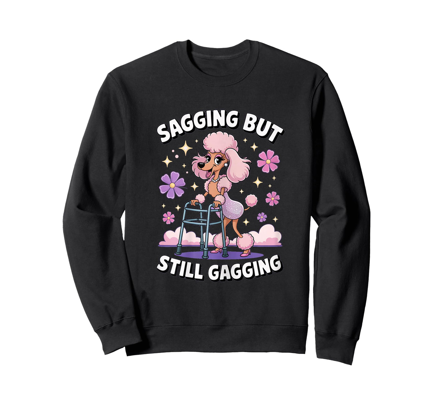 Sagging but Still Gagging Funny Dog Meme T-Shirt