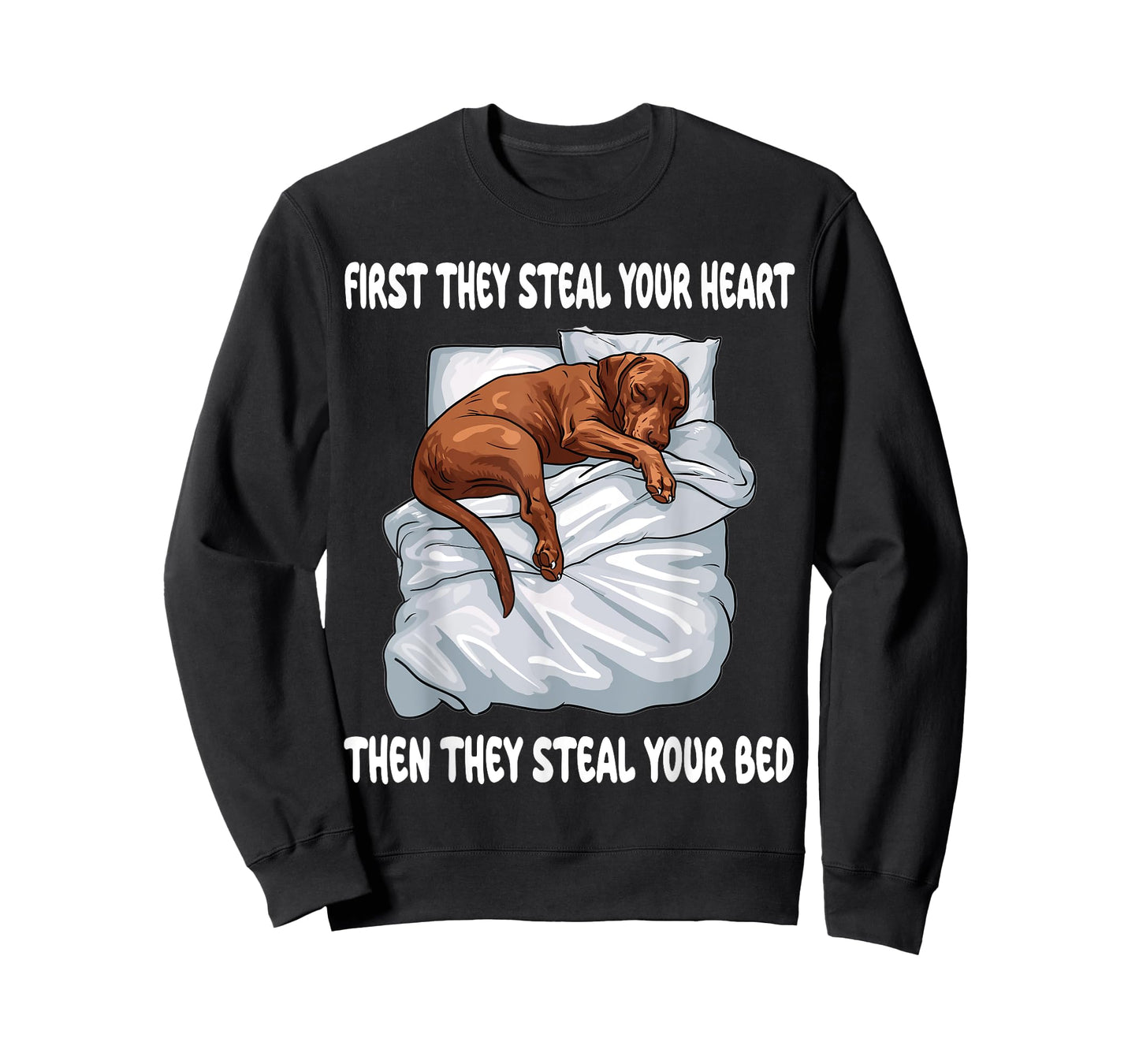 Vizsla Sleeping Pajamas Nightgown T-Shirt
