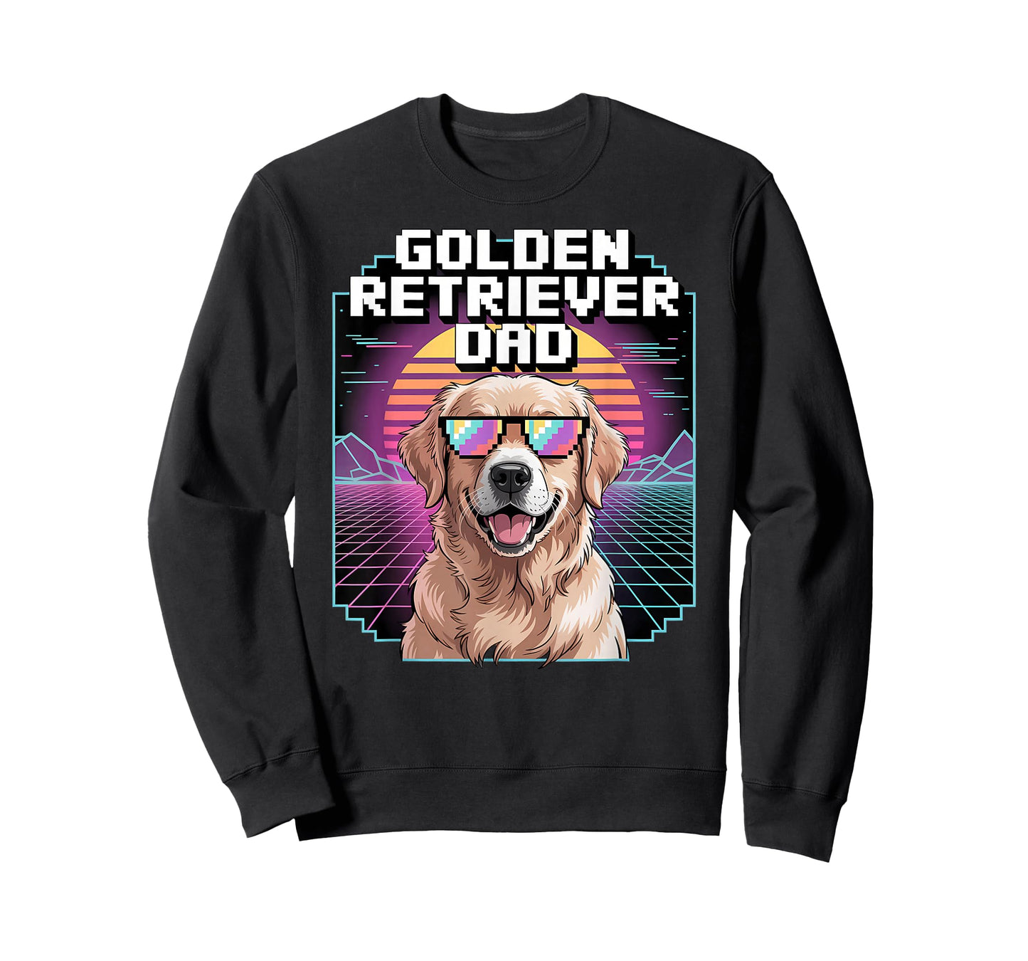 Retro Golden Retriever Dad T-Shirt