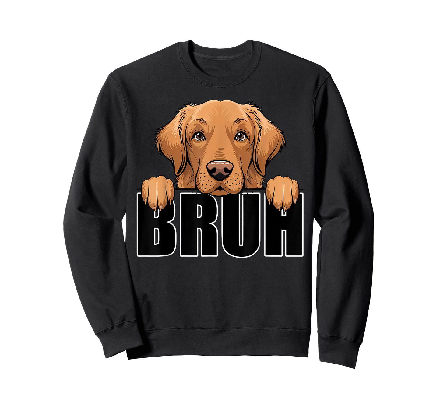 Funny Golden Retriever Bruh Cute Dog Lover Men Boys Kids T-Shirt