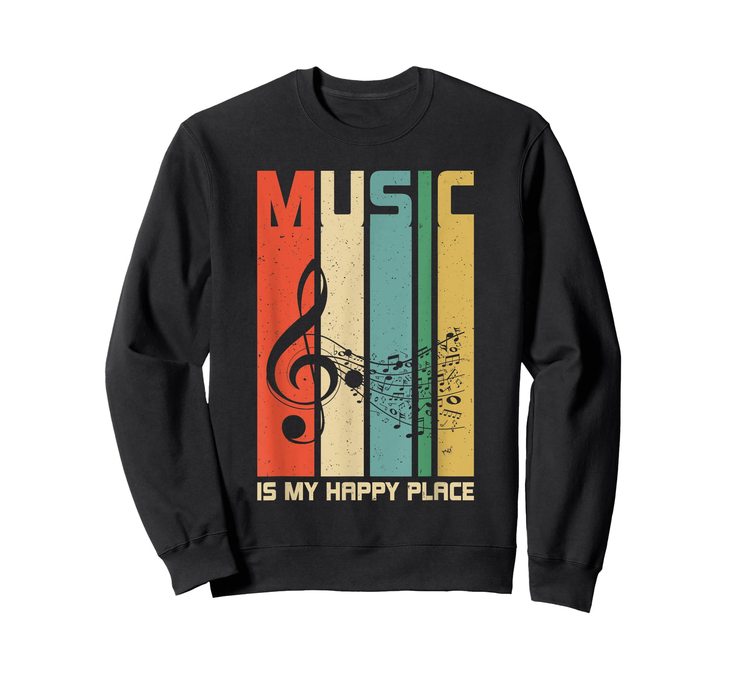 Music is My Happy Place Gift Musician Lover Artist Singer T-Shirt