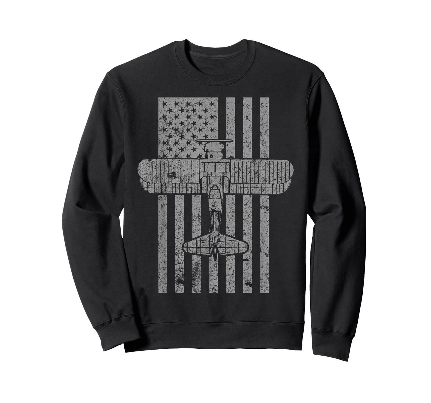 Stearman Biplane classic airplane vintage flag pilot t-shirt T-Shirt