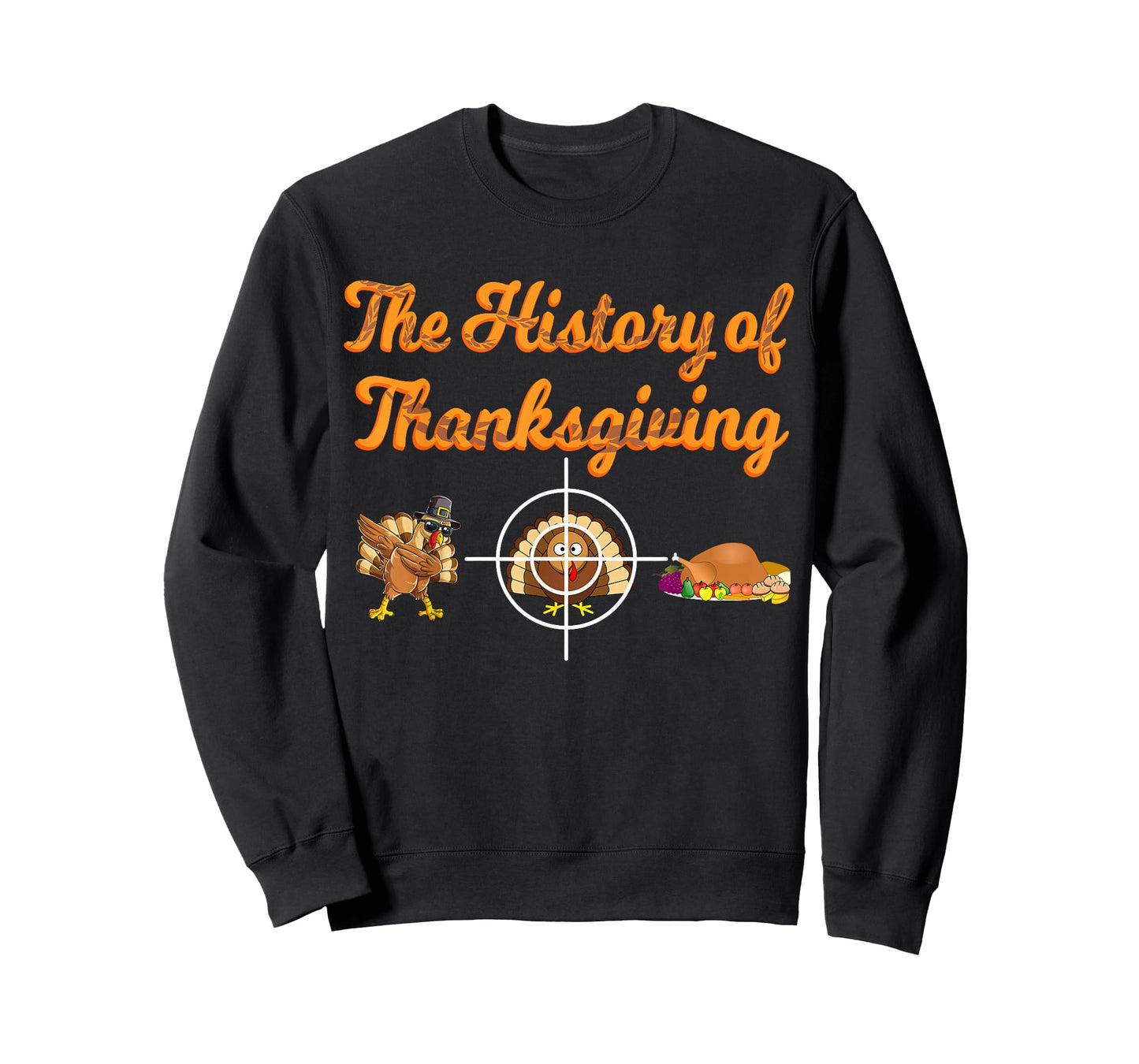 The History of Thanksgiving Day Pilgrim Boys Girls Turkey T-Shirt