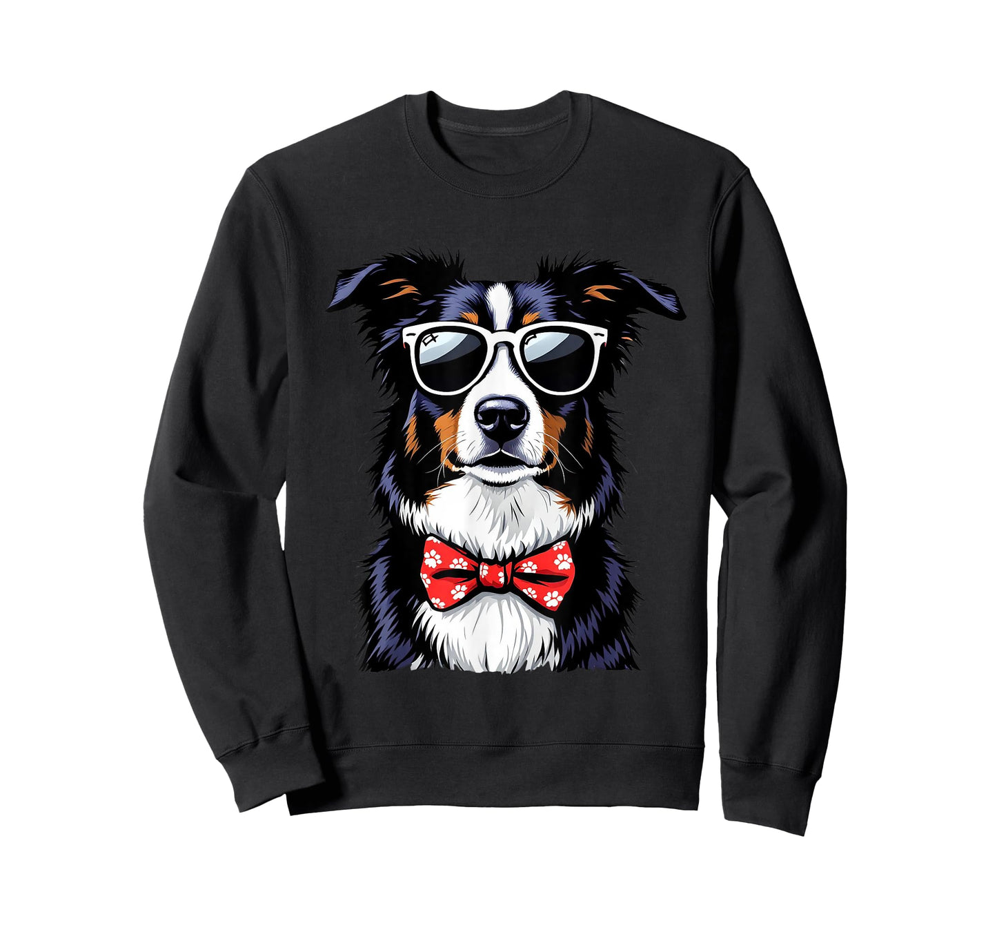 Cool Border Collie Wearing Sunglasses T-Shirt