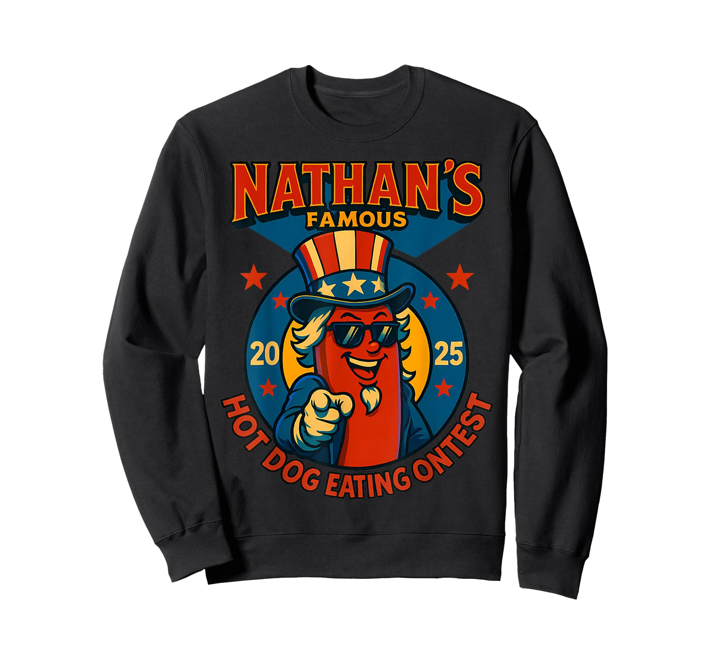 Funny Nathan’s Famous Hot Dog Eating Contest 2025 T-Shirt
