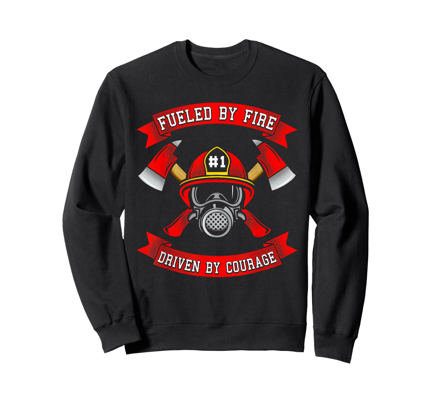 Fueled By Fire Driven By Courage Shirt Firefighter Gift Tee