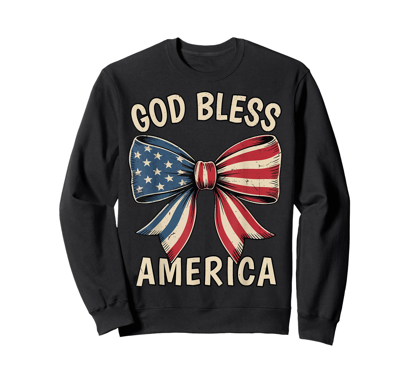 God Bless America Teen Girl Toddler Coquette Bows 4th July T-Shirt