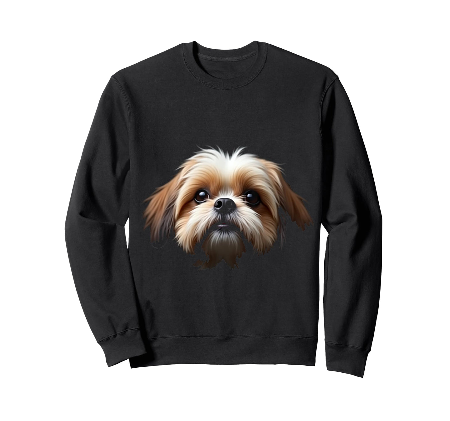 Black Shih Tzu Dog Shih Tzu Face T-Shirt
