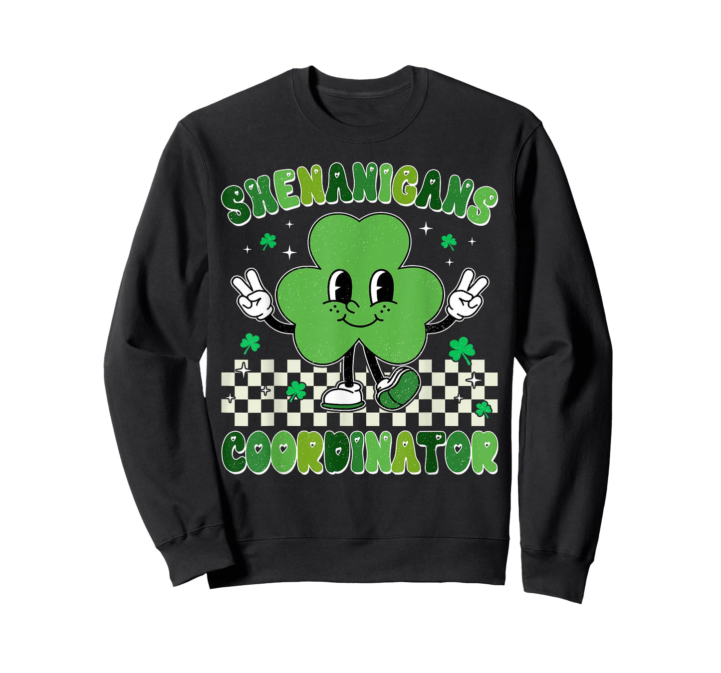Funny Shenanigans Squad Teacher Retro St Patrick's Day T-Shirt