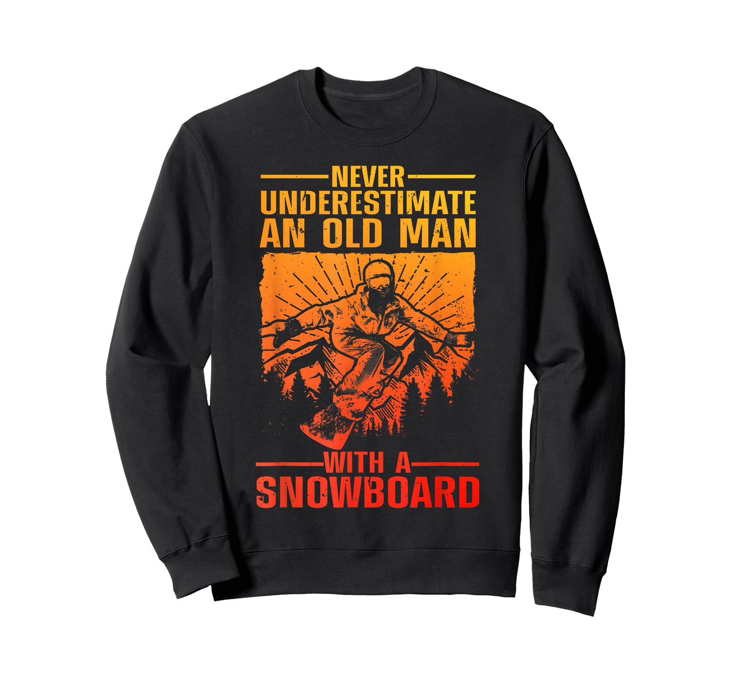 Cool Snowboarding Art for Men Grandpa Dad Winter Snowboarder T-Shirt
