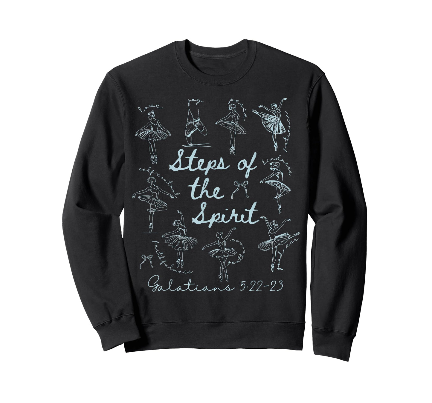 Christian Steps of Spirit Bible Verse Ballet Dancer Teacher T-Shirt