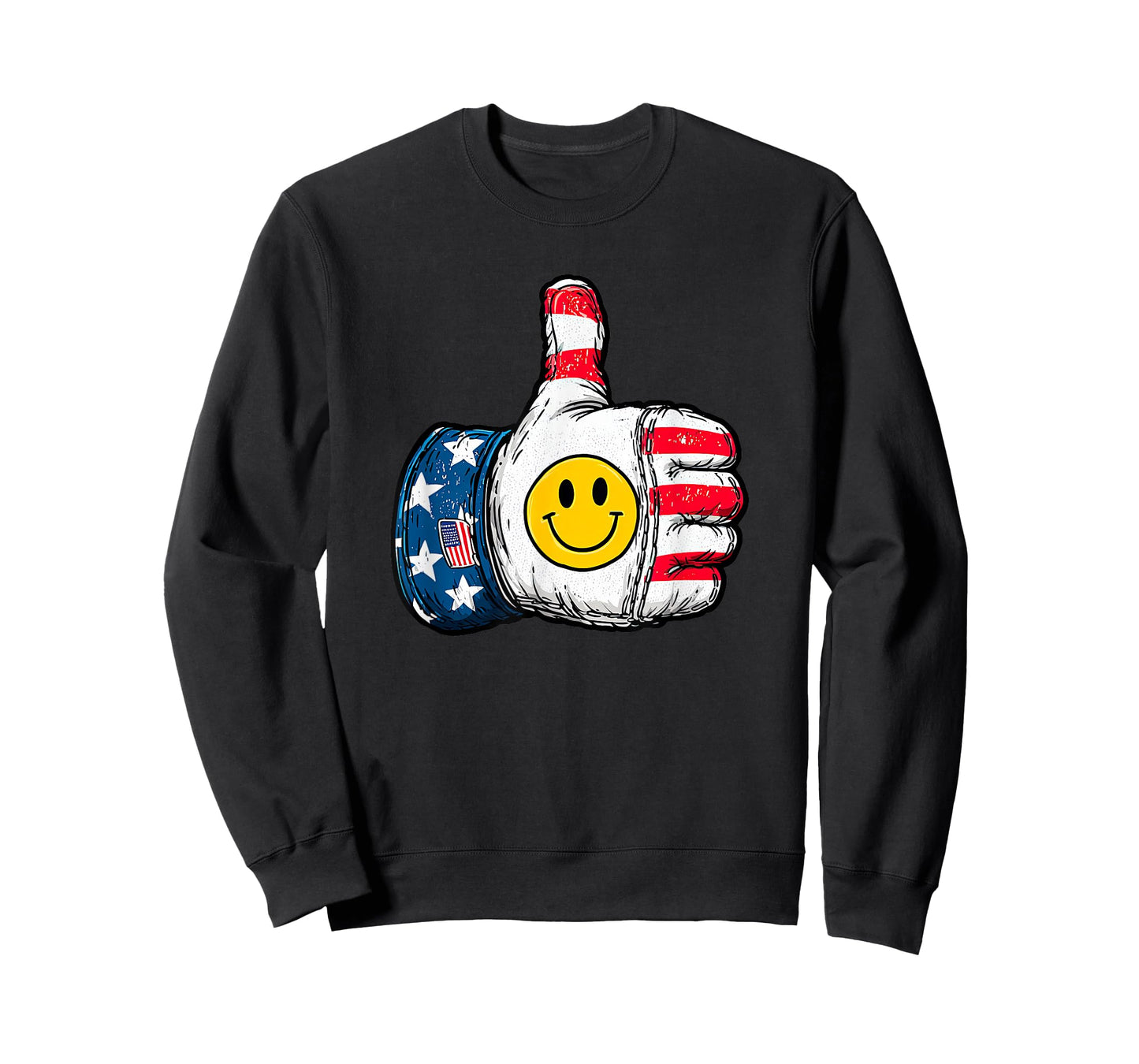 Awesome Smile and Thumb Up in US Colors T-Shirt