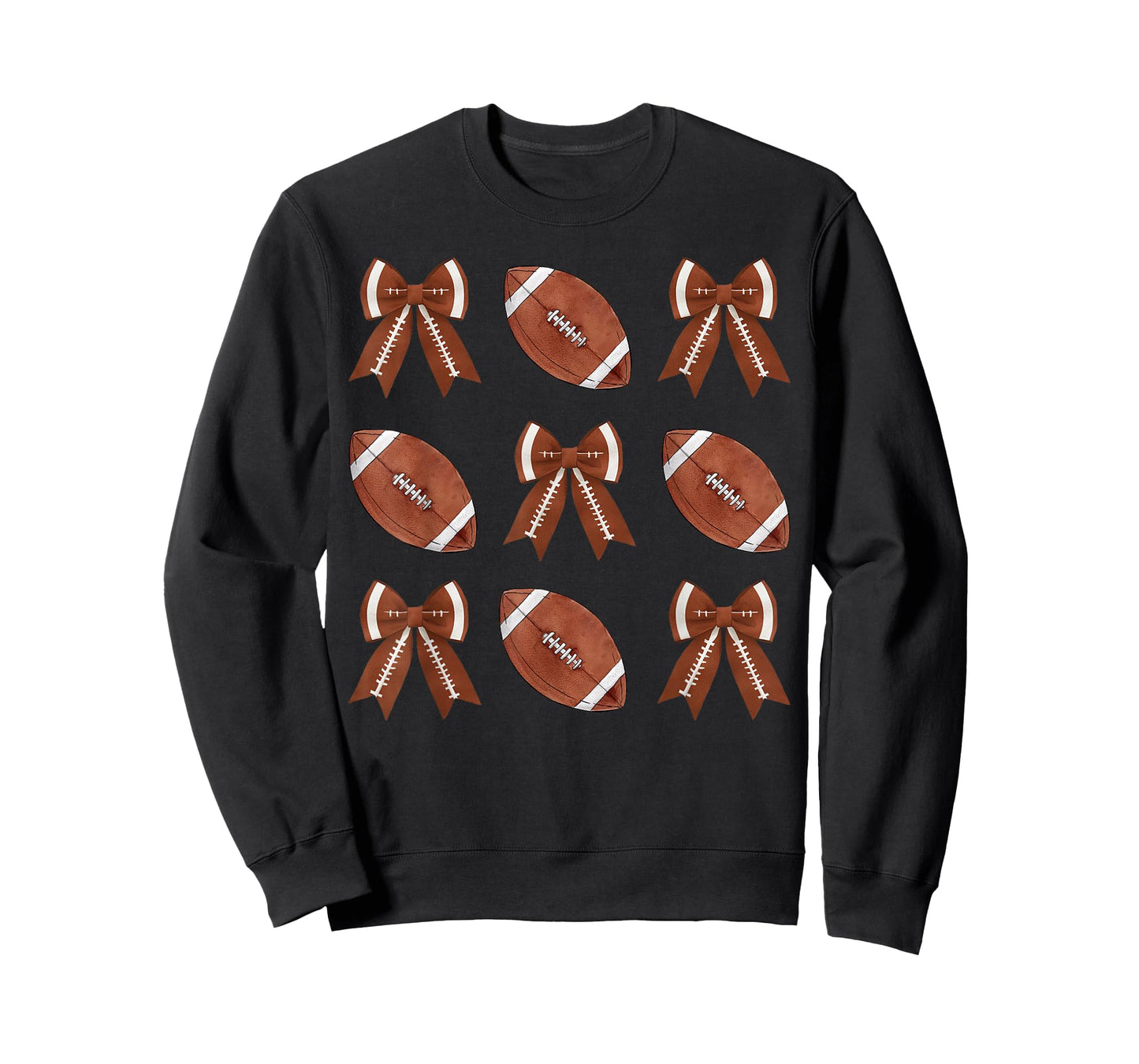 Coquette Bow American Football Thanksgiving Autumn Fall Yall T-Shirt