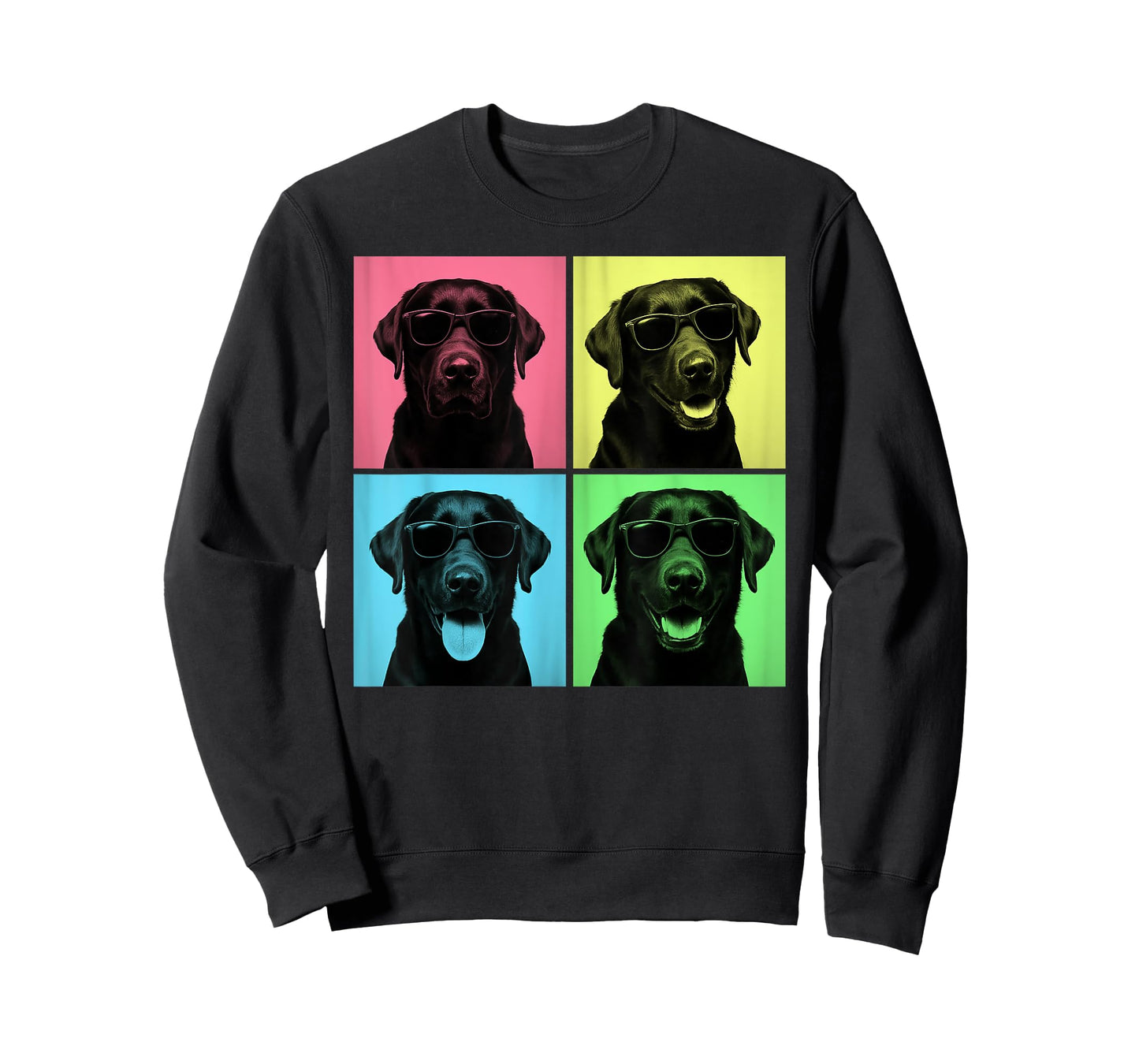 Labrador Pop Art Funny Black Lab Dog Lover Photo Booth T-Shirt