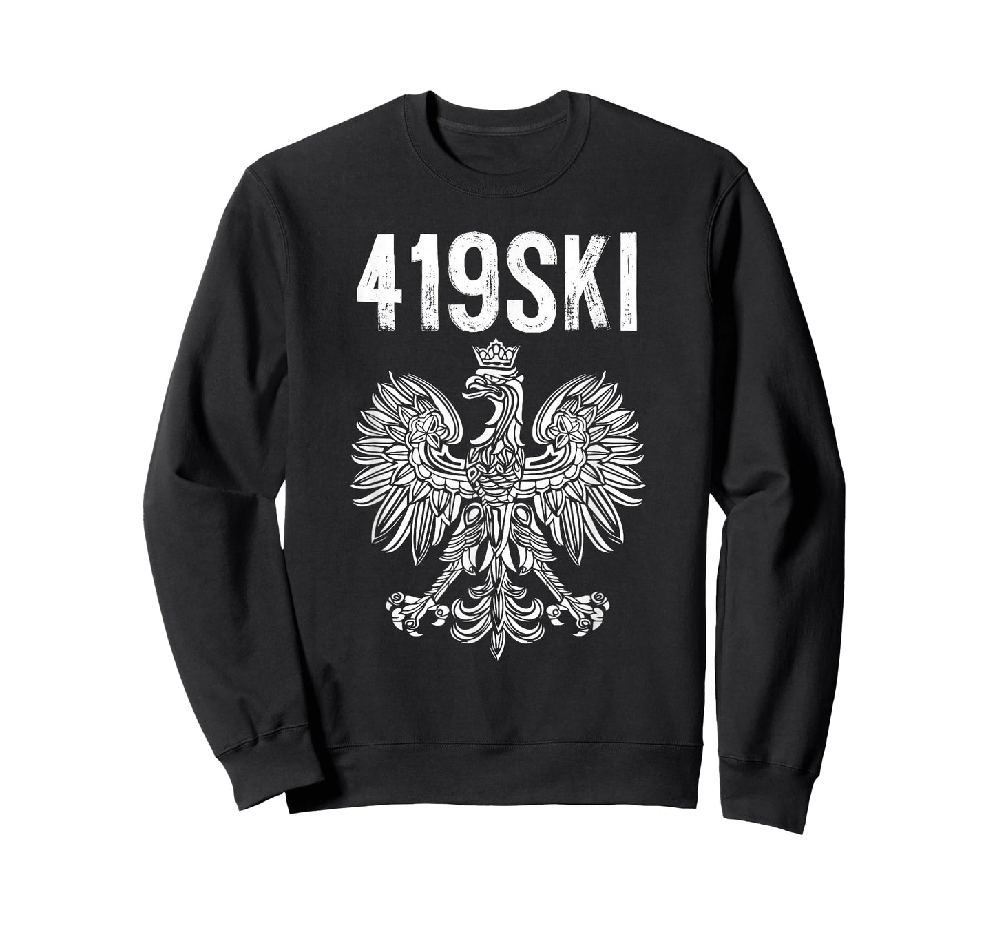Toledo Ohio Polish American Eagle Flag Pride 419 Area Code T-Shirt