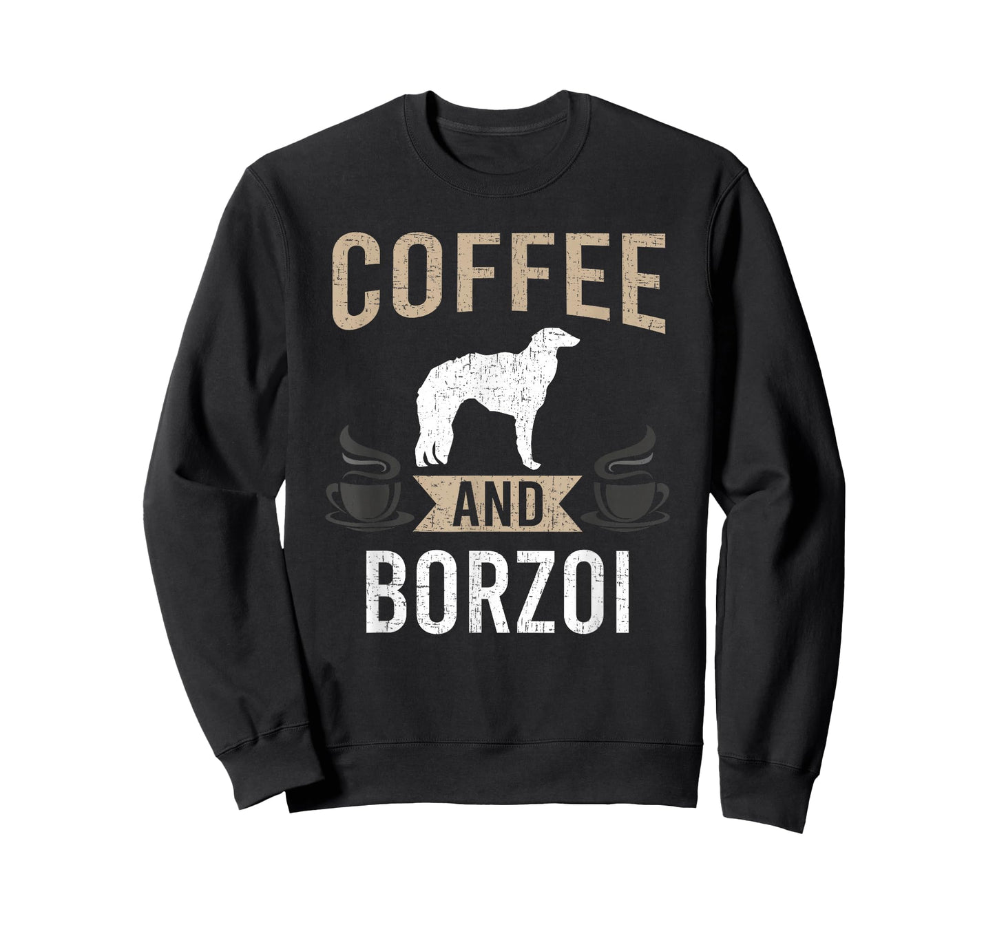 Coffee and Borzoi Dog Lover T-Shirt