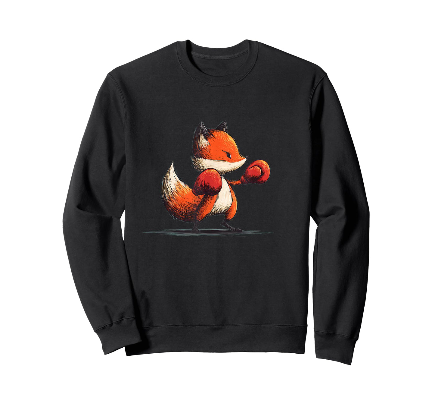 Funny Boxing Fox Graphic T-Shirt