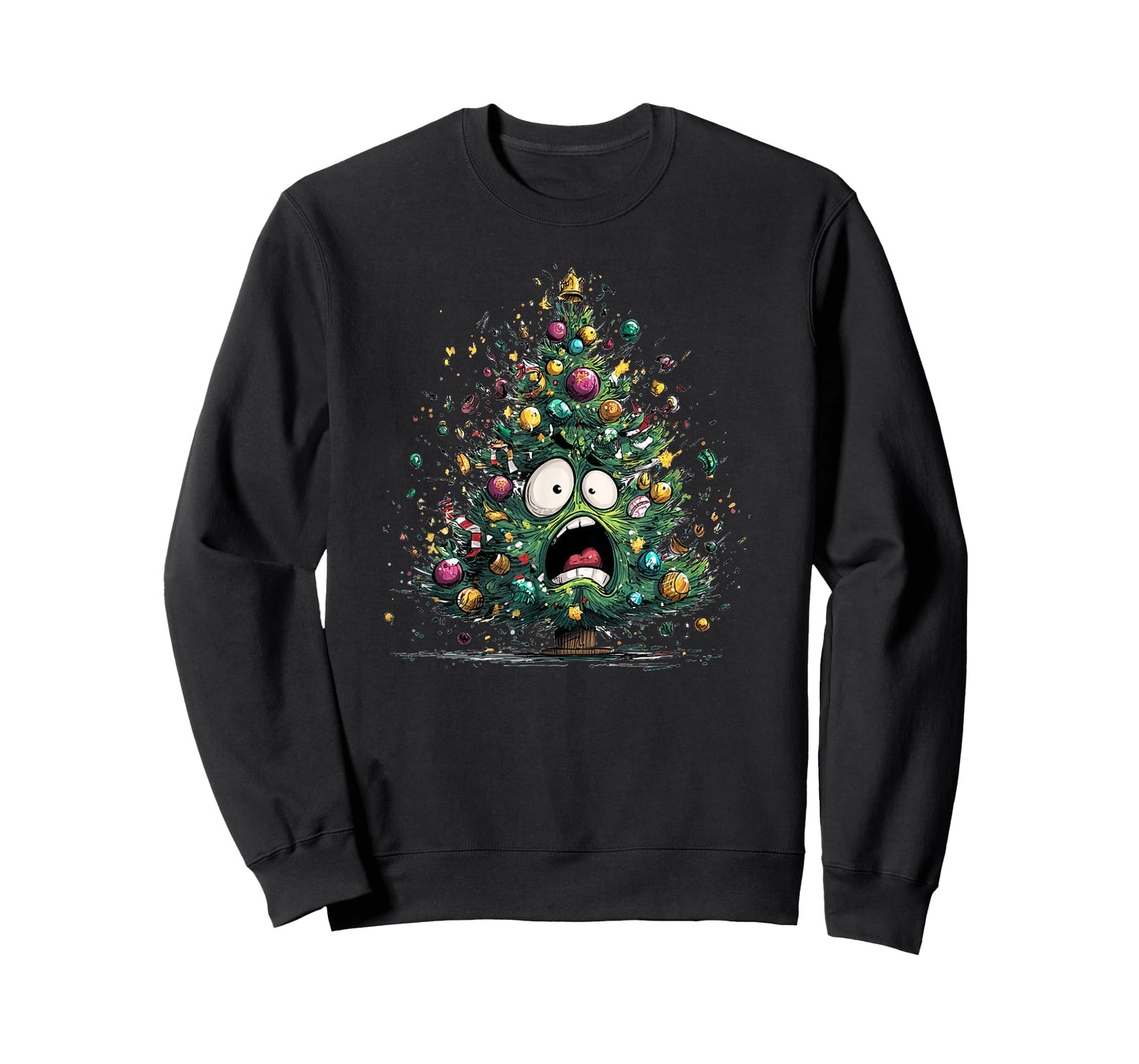 Funny Stressed Out Christmas Tree Costume T-Shirt