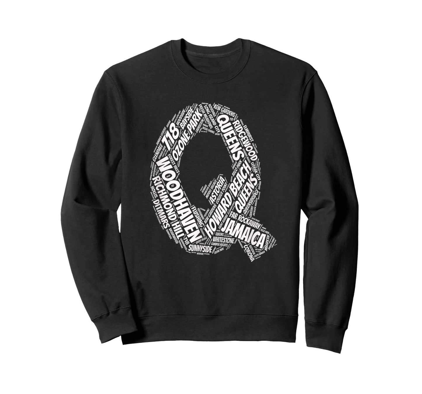 Queens New York City ny T-shirt areas on map T-Shirt