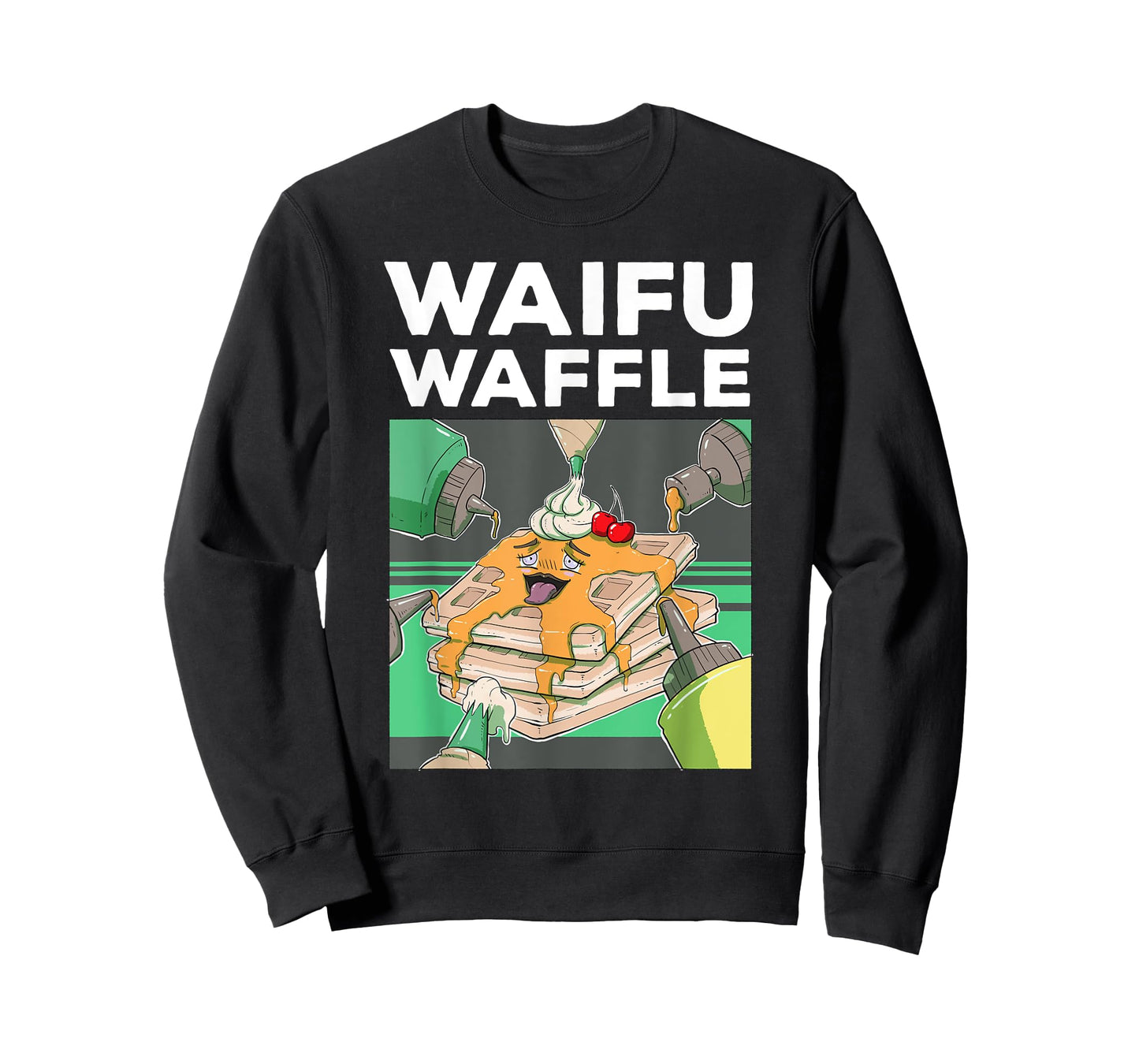 Otaku Ahegao WAIFU WAFFLE Ecchi Etchi Hentai Lewd Great Gift T-Shirt