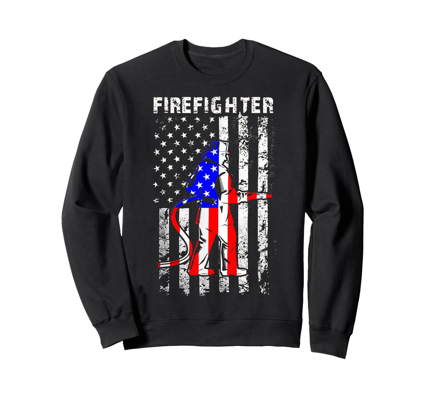 Firefighter American Flag Patriotic Firefighter Gifts Women Men T-Shirt