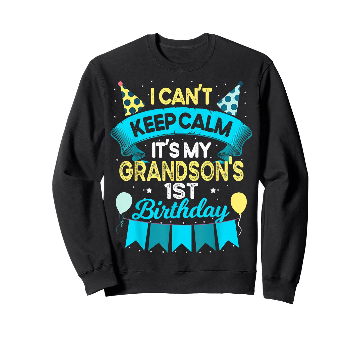 1 Years Old Grandson Gift It's My Grandson 1st Birthday T-Shirt