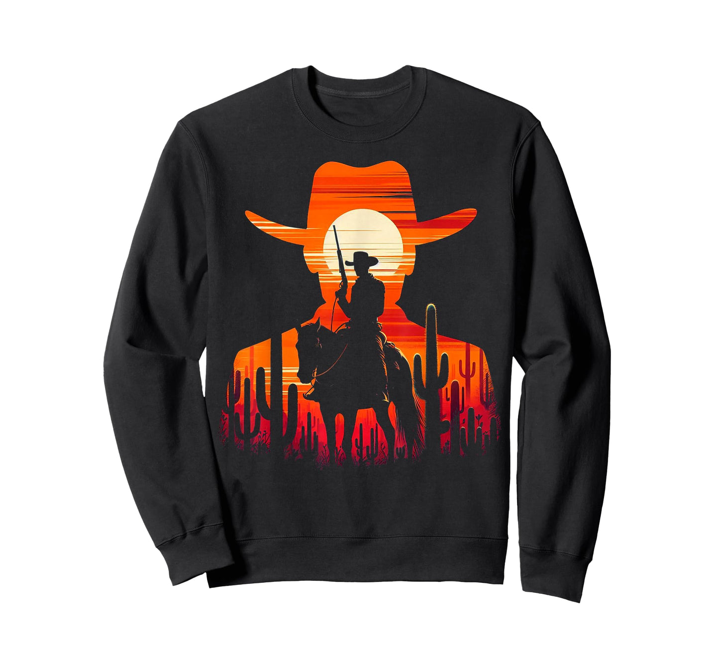Cowboy Texas Rodeo Bull Western Cowboy Hat Wild West T-Shirt