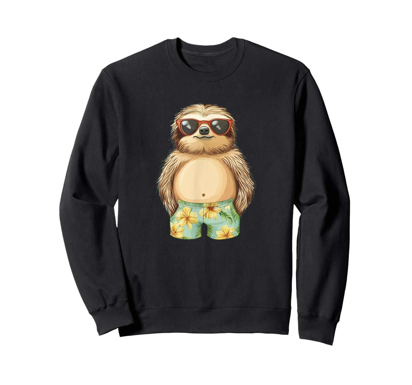 Sloth in Swimsuit Costume for Shorts and Sloths Lovers T-Shirt