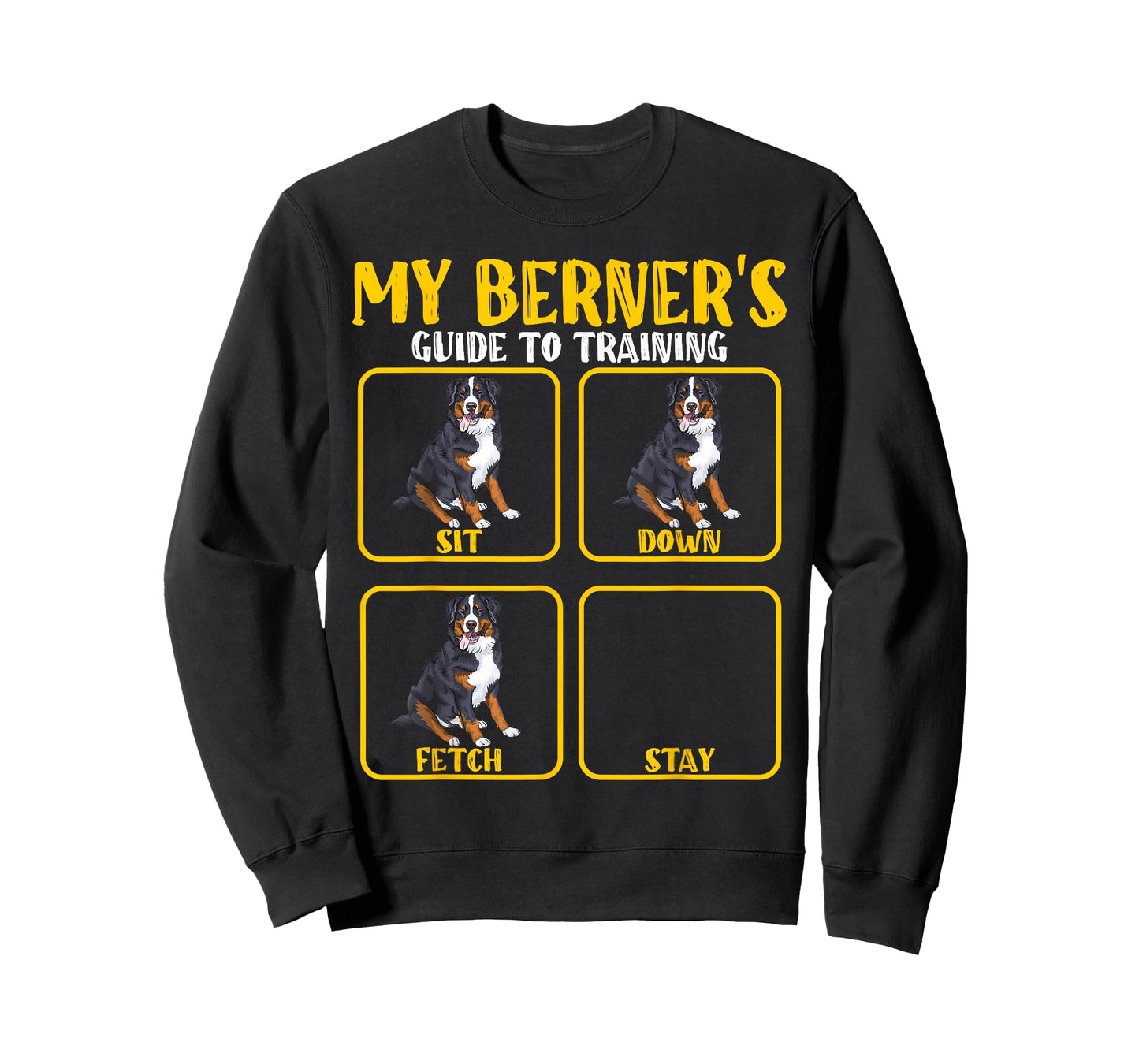 Funny Bernese mountain dog berner training guide moms dads Men Women Kids T-Shirt