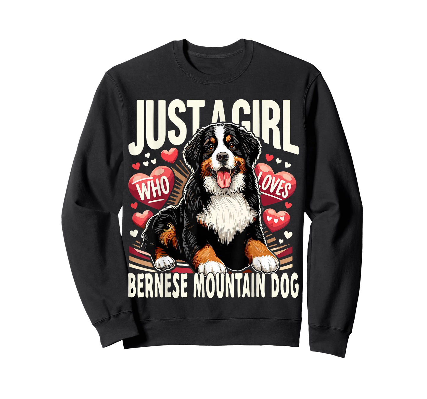 Just a Girl Who Loves Bernese Mountain Berner Dog T-Shirt