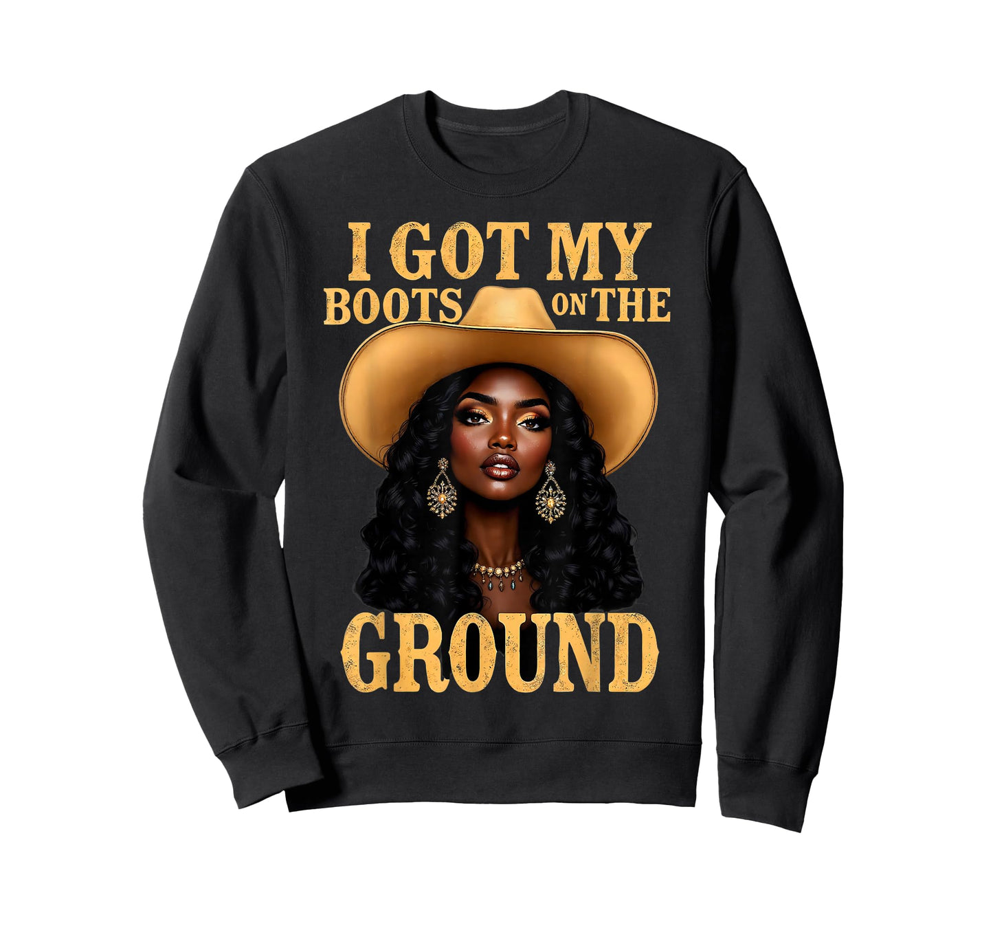 Boots Ground Western Cowgirl Melanin T-Shirt