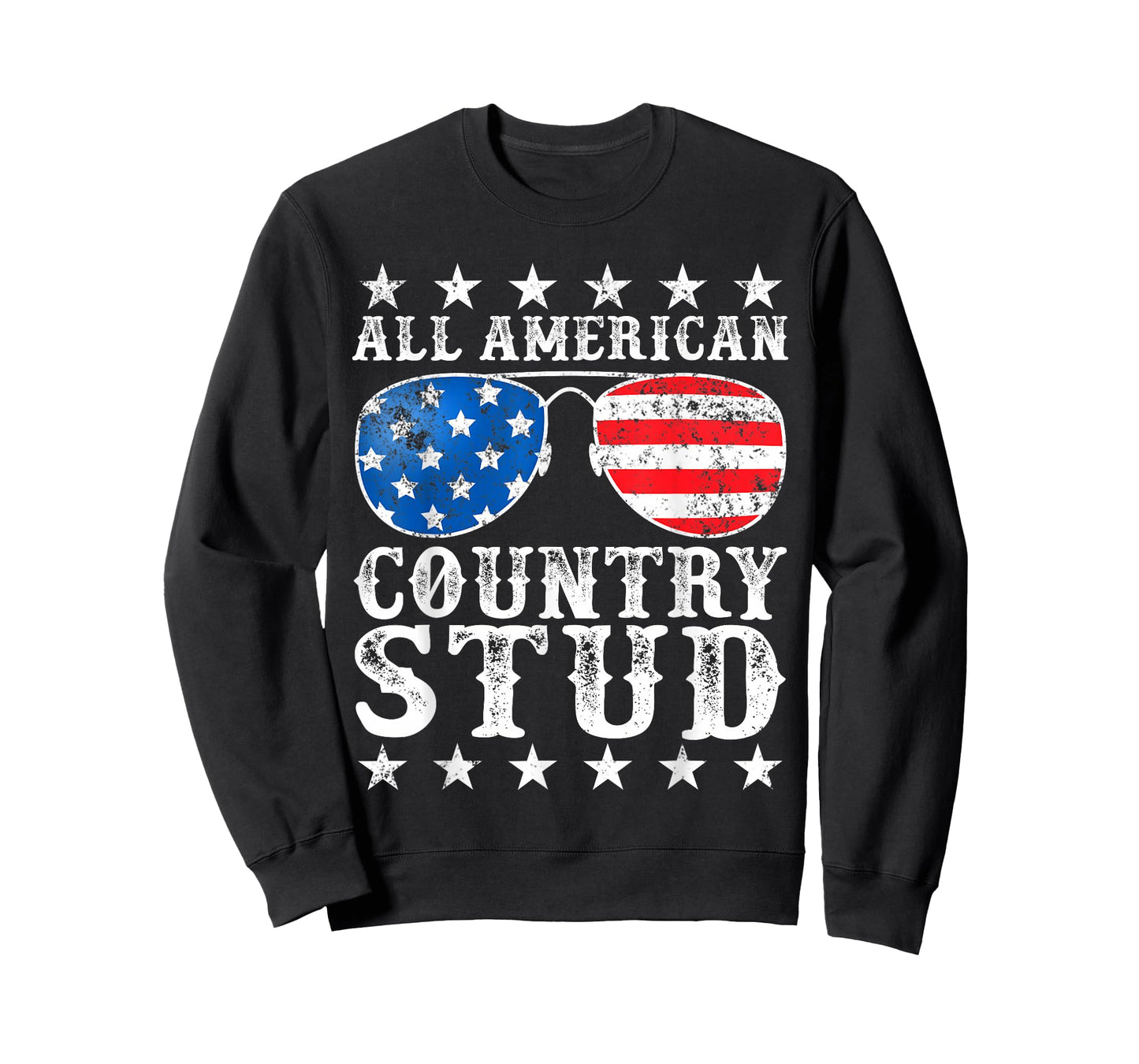 All American Stud Boy Country 4th of July USA Flag Gift T-Shirt